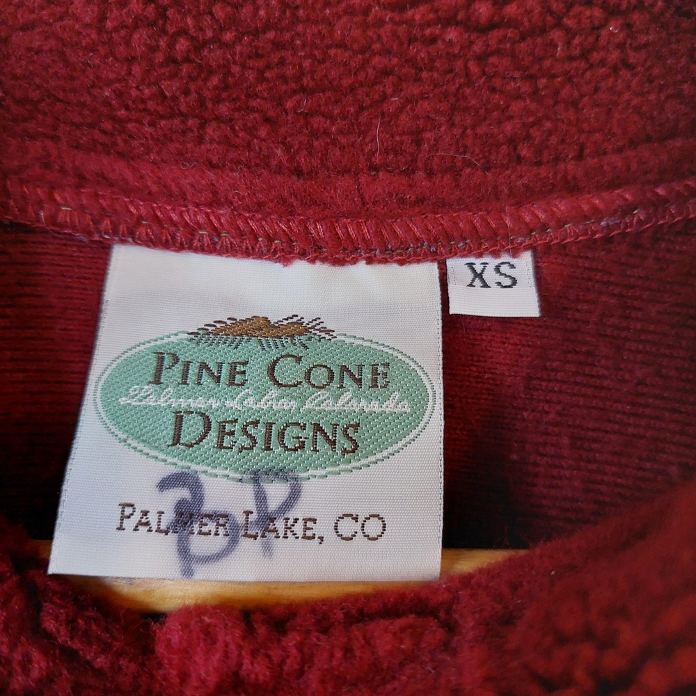Pine Cone Designs Southwestern Fleece Jacket Concho Button Tribal Size XS - Picture 3 of 8